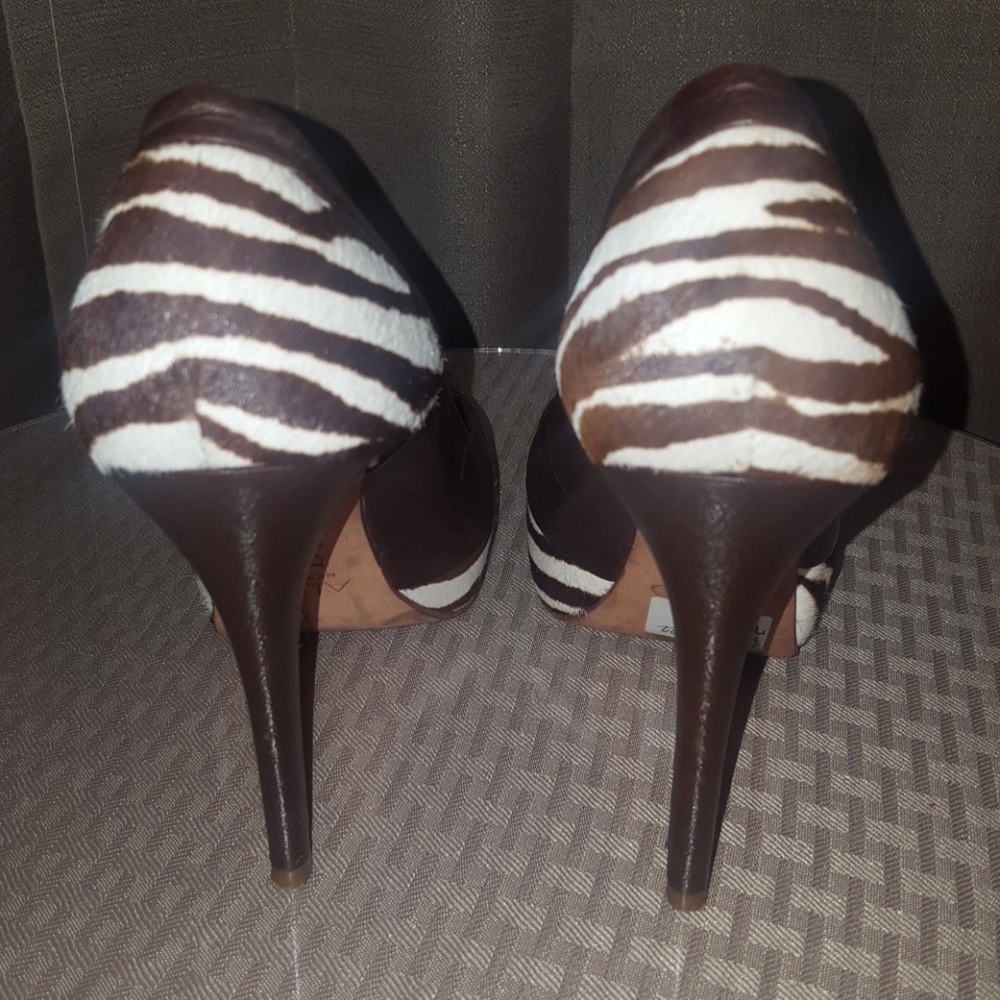 Aldo Zebra print calf hair and real leather pumps - Picture 3 of 4